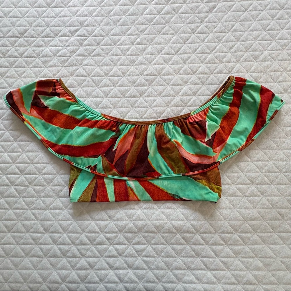 Marie Oliver Emily Top Women’s Swim Top Tropical Sand Size Small Resorted Wear